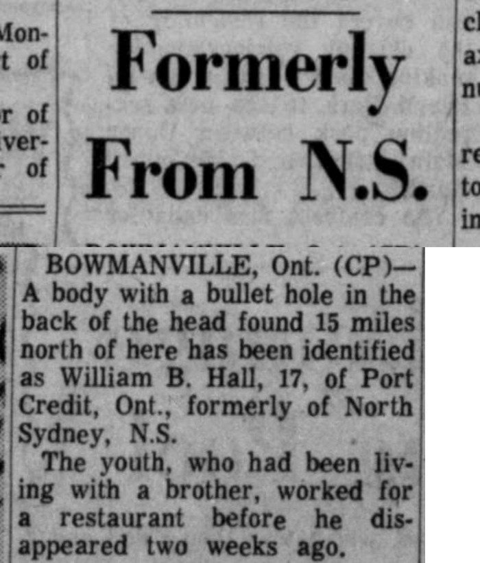Saint John Telegraph-Journal, August 5, 1967: Formerly From N.S.